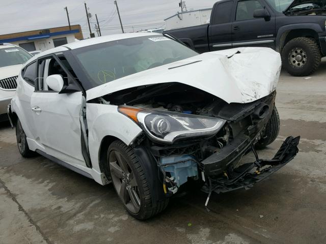 KMHTC6AE6EU210423 - 2014 HYUNDAI VELOSTER T WHITE photo 1