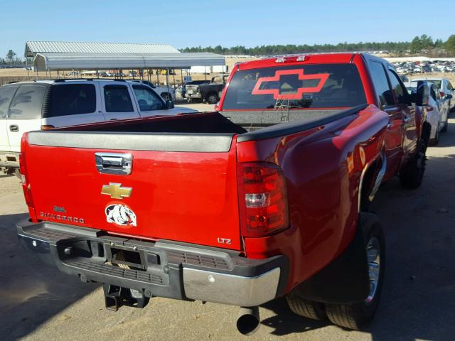 1GC4C1C81BF211062 - 2011 CHEVROLET SILVERADO RED photo 4