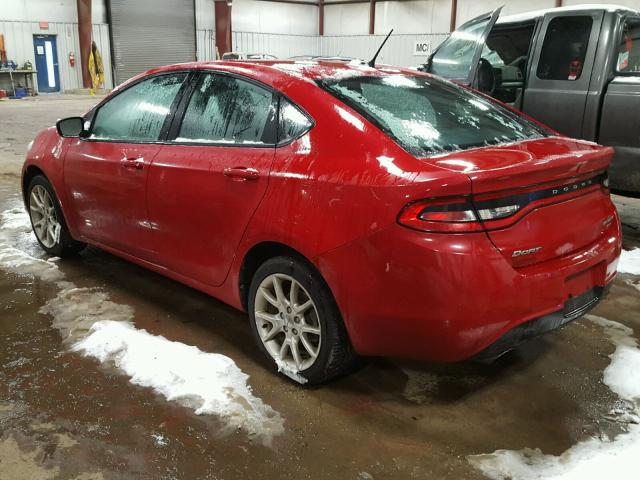 1C3CDFBH0DD179084 - 2013 DODGE DART SXT RED photo 3