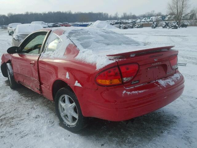 1G3NL12E73C192788 - 2003 OLDSMOBILE ALERO GL RED photo 3