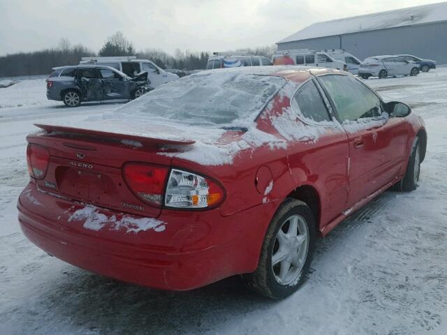 1G3NL12E73C192788 - 2003 OLDSMOBILE ALERO GL RED photo 4