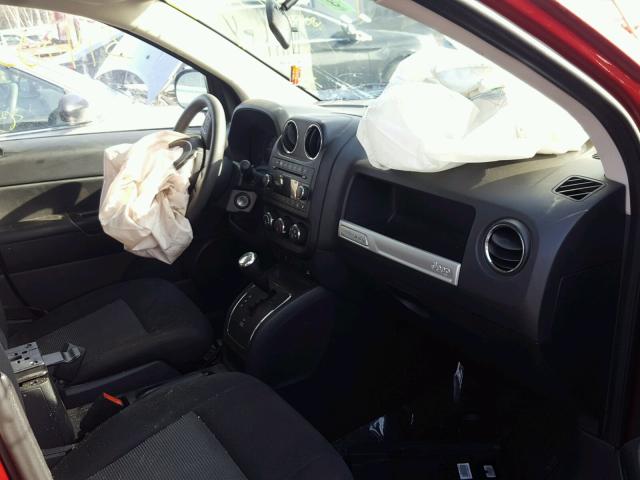 1C4NJDBB1ED770877 - 2014 JEEP COMPASS SP BURGUNDY photo 5