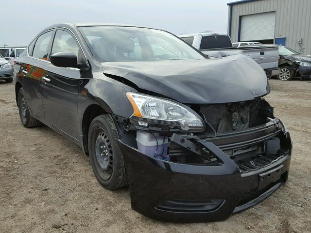 3N1AB7AP7EL695285 - 2014 NISSAN SENTRA S BLACK photo 1