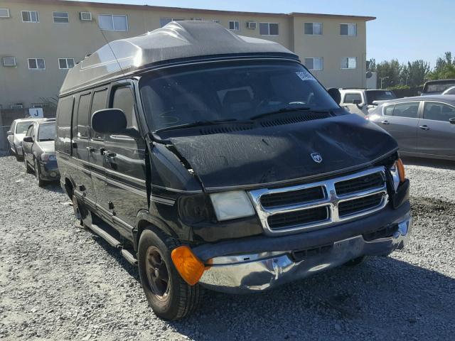 2B6HB11Z12K145361 - 2002 DODGE RAM VAN B1 BLACK photo 1