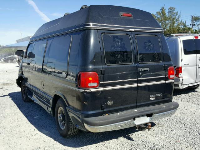 2B6HB11Z12K145361 - 2002 DODGE RAM VAN B1 BLACK photo 3