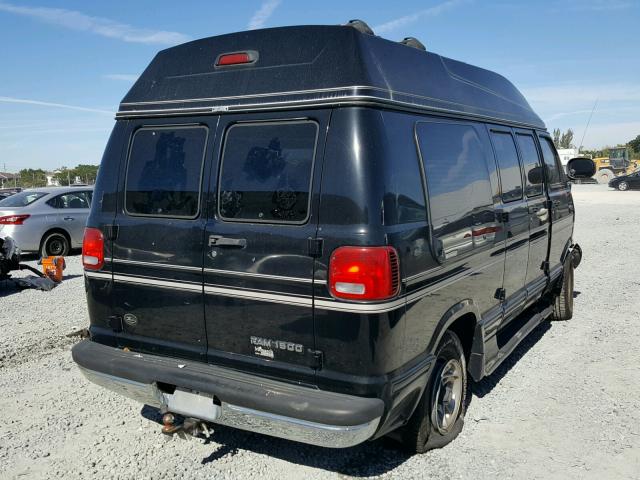 2B6HB11Z12K145361 - 2002 DODGE RAM VAN B1 BLACK photo 4