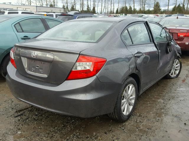 2HGFB2F84CH599967 - 2012 HONDA CIVIC EX GRAY photo 4