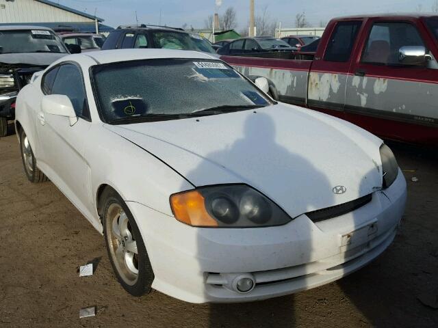 KMHHN65F33U005772 - 2003 HYUNDAI TIBURON GT WHITE photo 1