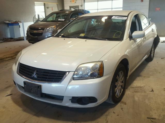 4A3AB36F29E031162 - 2009 MITSUBISHI GALANT ES WHITE photo 2