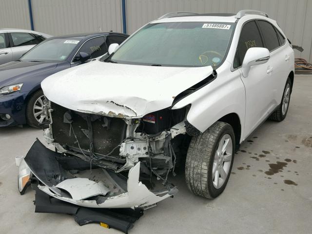 2T2ZK1BA3AC040508 - 2010 LEXUS RX 350 WHITE photo 2