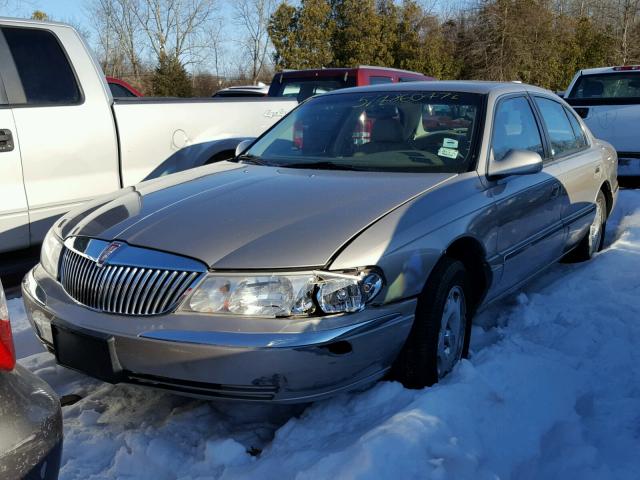 1LNHM97V2YY889390 - 2000 LINCOLN CONTINENTA BEIGE photo 2