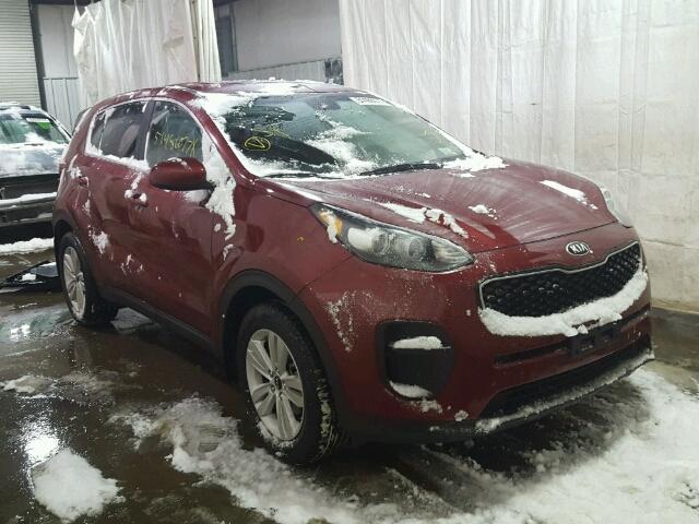 KNDPM3AC8H7163172 - 2017 KIA SPORTAGE L RED photo 1