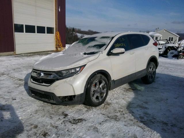 5J6RW2H8XHL064496 - 2017 HONDA CR-V EXL WHITE photo 2