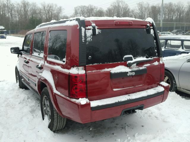 1J8HH48N26C125648 - 2006 JEEP COMMANDER RED photo 3