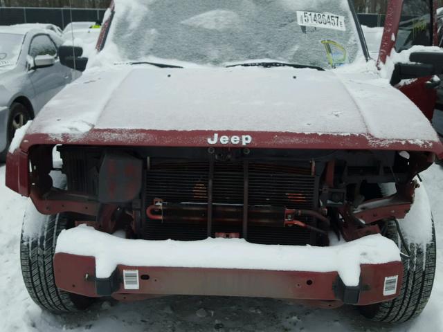 1J8HH48N26C125648 - 2006 JEEP COMMANDER RED photo 9