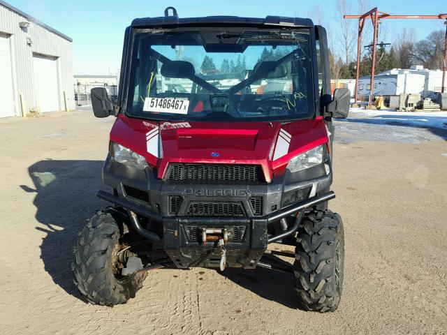 4XAUH9EA6DG282794 - 2013 POLARIS RANGER 900 RED photo 2