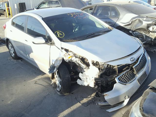 KNAFK4A63G5495805 - 2016 KIA FORTE LX SILVER photo 1