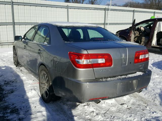 3LNHM28T99R621926 - 2009 LINCOLN MKZ GRAY photo 3