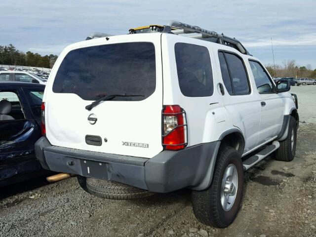 5N1ED28T33C626032 - 2003 NISSAN XTERRA XE WHITE photo 4