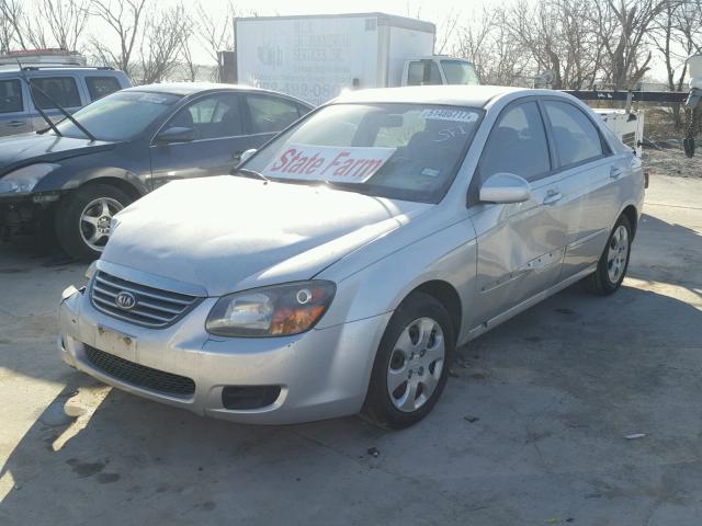 KNAFE221095621457 - 2009 KIA SPECTRA EX SILVER photo 2