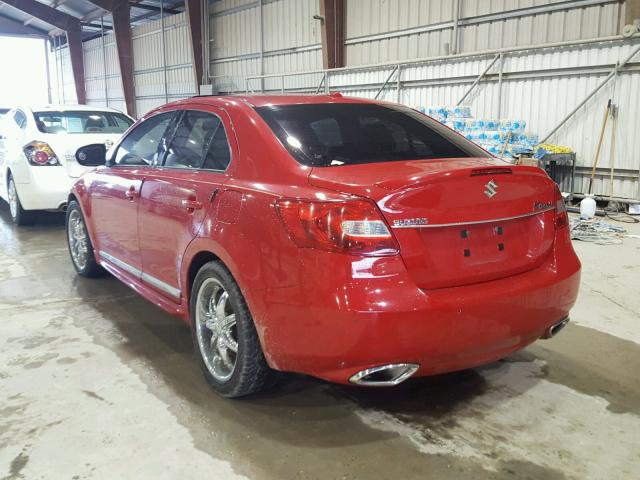 JS2RE9A84B6110539 - 2011 SUZUKI KIZASHI SP RED photo 3