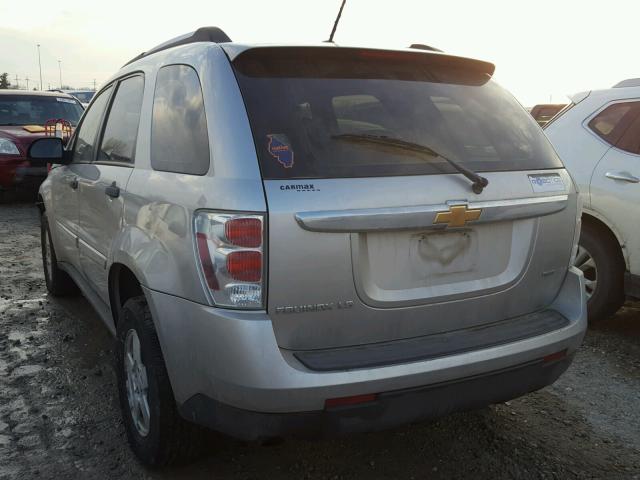 2CNDL23F186321273 - 2008 CHEVROLET EQUINOX LS SILVER photo 3