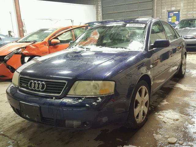 WAUBA24BXWN044609 - 1998 AUDI A6 2.8 QUA BLUE photo 2