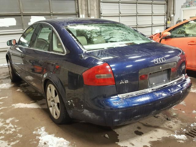 WAUBA24BXWN044609 - 1998 AUDI A6 2.8 QUA BLUE photo 3