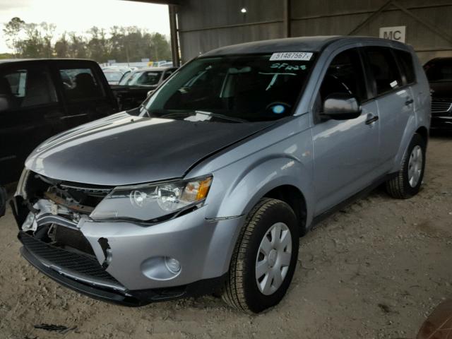 JA4MS31X67U002339 - 2007 MITSUBISHI OUTLANDER SILVER photo 2