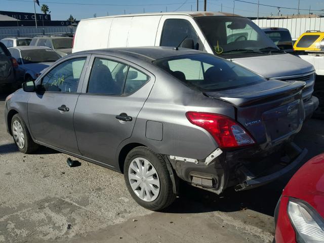 3N1CN7AP5GL844831 - 2016 NISSAN VERSA S CHARCOAL photo 3