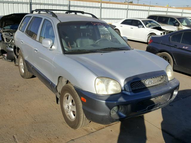 KM8SC83D41U133329 - 2001 HYUNDAI SANTA FE SILVER photo 1