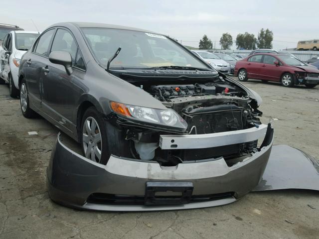 2HGFA16578H324927 - 2008 HONDA CIVIC LX GRAY photo 1