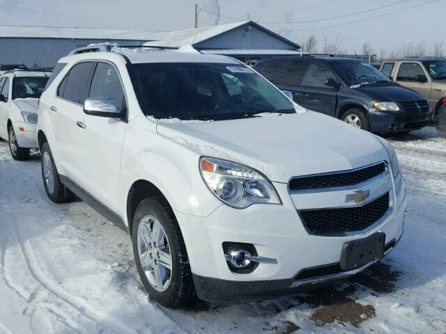 2GNALDEK5E6285135 - 2014 CHEVROLET EQUINOX LT WHITE photo 1