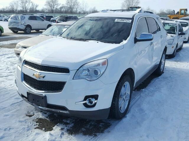 2GNALDEK5E6285135 - 2014 CHEVROLET EQUINOX LT WHITE photo 2