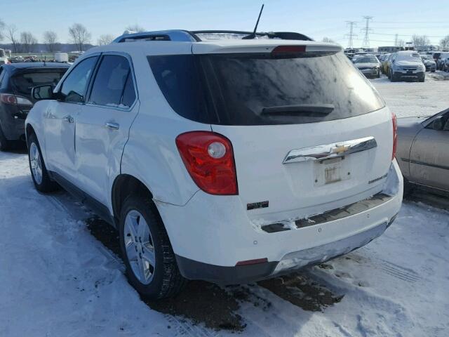 2GNALDEK5E6285135 - 2014 CHEVROLET EQUINOX LT WHITE photo 3