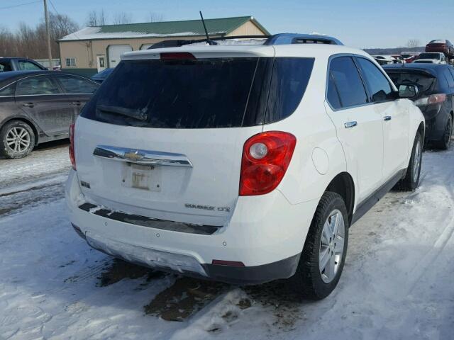 2GNALDEK5E6285135 - 2014 CHEVROLET EQUINOX LT WHITE photo 4