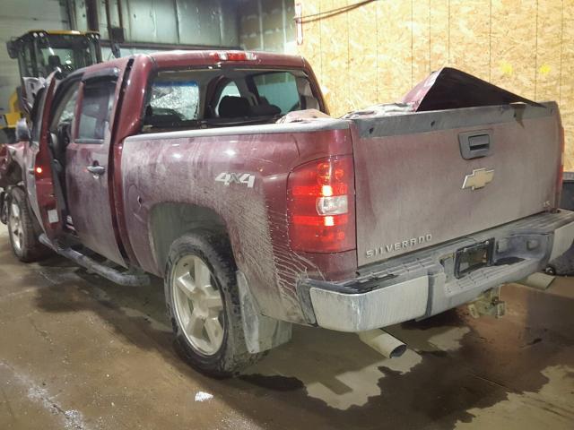 3GCEK13C09G122264 - 2009 CHEVROLET SILVERADO RED photo 3