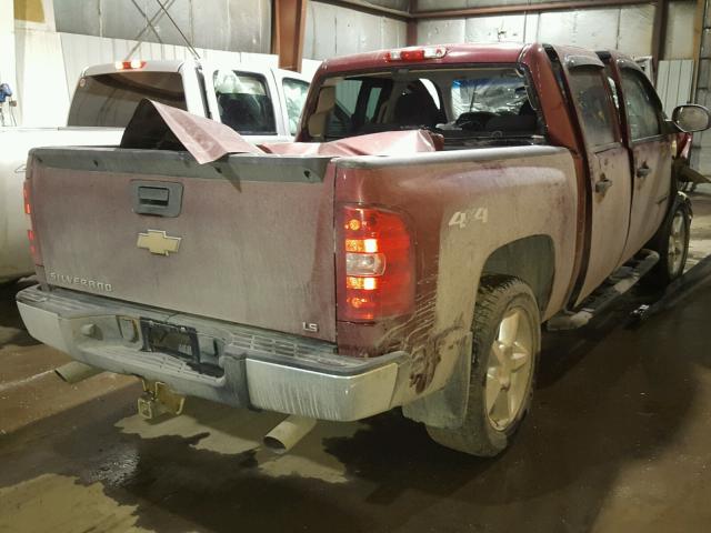 3GCEK13C09G122264 - 2009 CHEVROLET SILVERADO RED photo 4