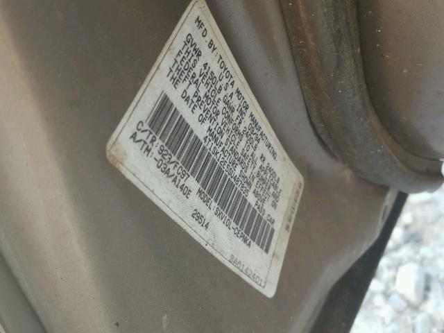 4T1SK12E5SU487835 - 1995 TOYOTA CAMRY LE GRAY photo 10