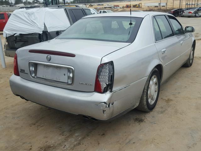 1G6KD54YX1U296135 - 2001 CADILLAC DEVILLE SILVER photo 4