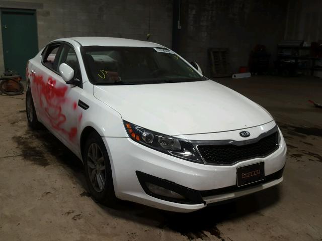 5XXGM4A70DG174306 - 2013 KIA OPTIMA LX WHITE photo 1