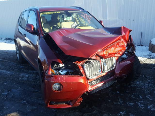5UXWX5C53CL719609 - 2012 BMW X3 XDRIVE2 BURGUNDY photo 1