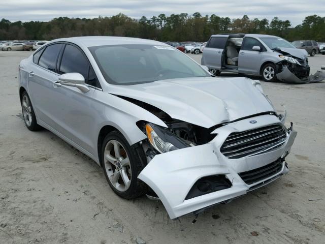 3FA6P0H7XER385815 - 2014 FORD FUSION SE SILVER photo 1