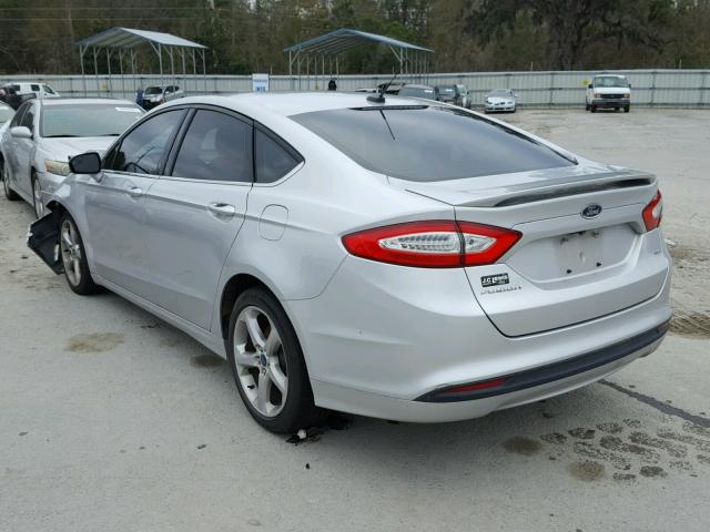 3FA6P0H7XER385815 - 2014 FORD FUSION SE SILVER photo 3