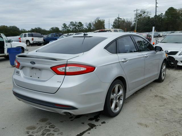 3FA6P0H7XER385815 - 2014 FORD FUSION SE SILVER photo 4