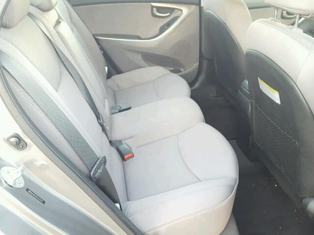 5NPDH4AE1DH222437 - 2013 HYUNDAI ELANTRA GL GRAY photo 6