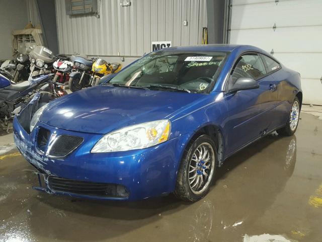 1G2ZH158164286886 - 2006 PONTIAC G6 GT BLUE photo 2