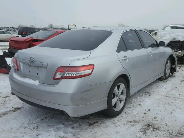 4T1BF3EK6BU774621 - 2011 TOYOTA CAMRY BASE SILVER photo 4