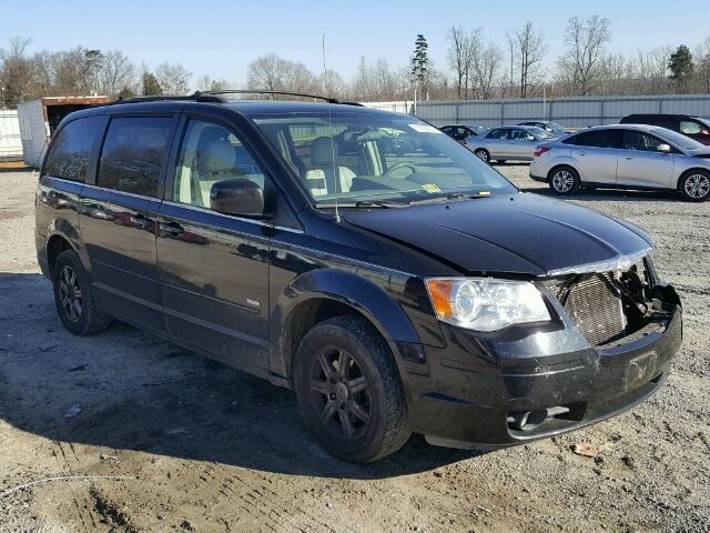 2A8HR54P38R713109 - 2008 CHRYSLER TOWN & COU BLACK photo 1