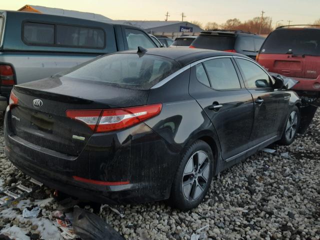 KNAGM4AD8C5025079 - 2012 KIA OPTIMA HYB BLACK photo 4